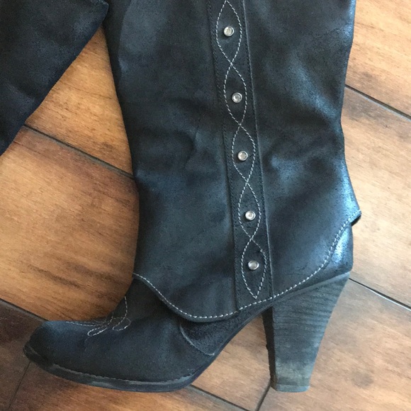 Buckle leather boots - Picture 2 of 8